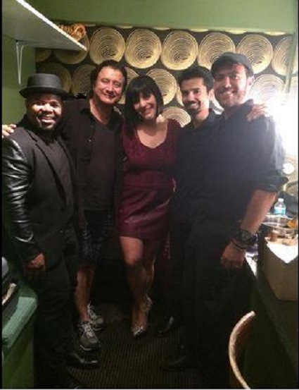 Carey Frank (Pianist & Composer), Steve Perry, Aubrey Logan and Friend 