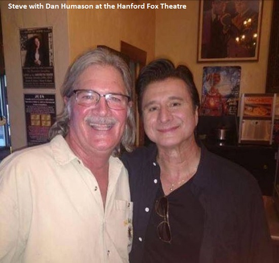 Steve with Dan Humason at the Hanford Fox Theatre